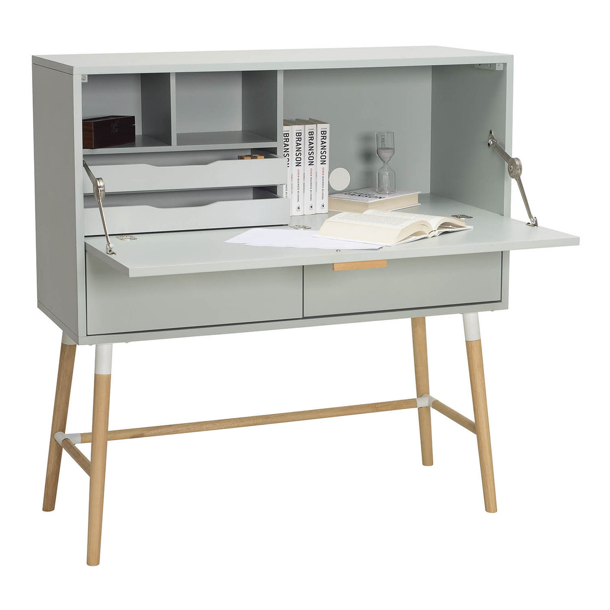AROD Desk - White Grey