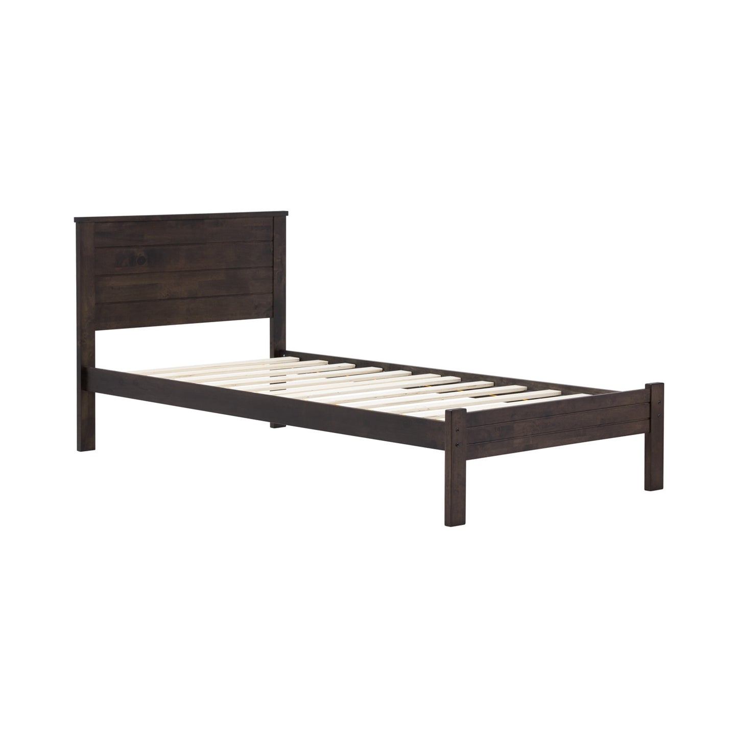 BRANDI Bedframe - Dark Chestnut (Single Size)