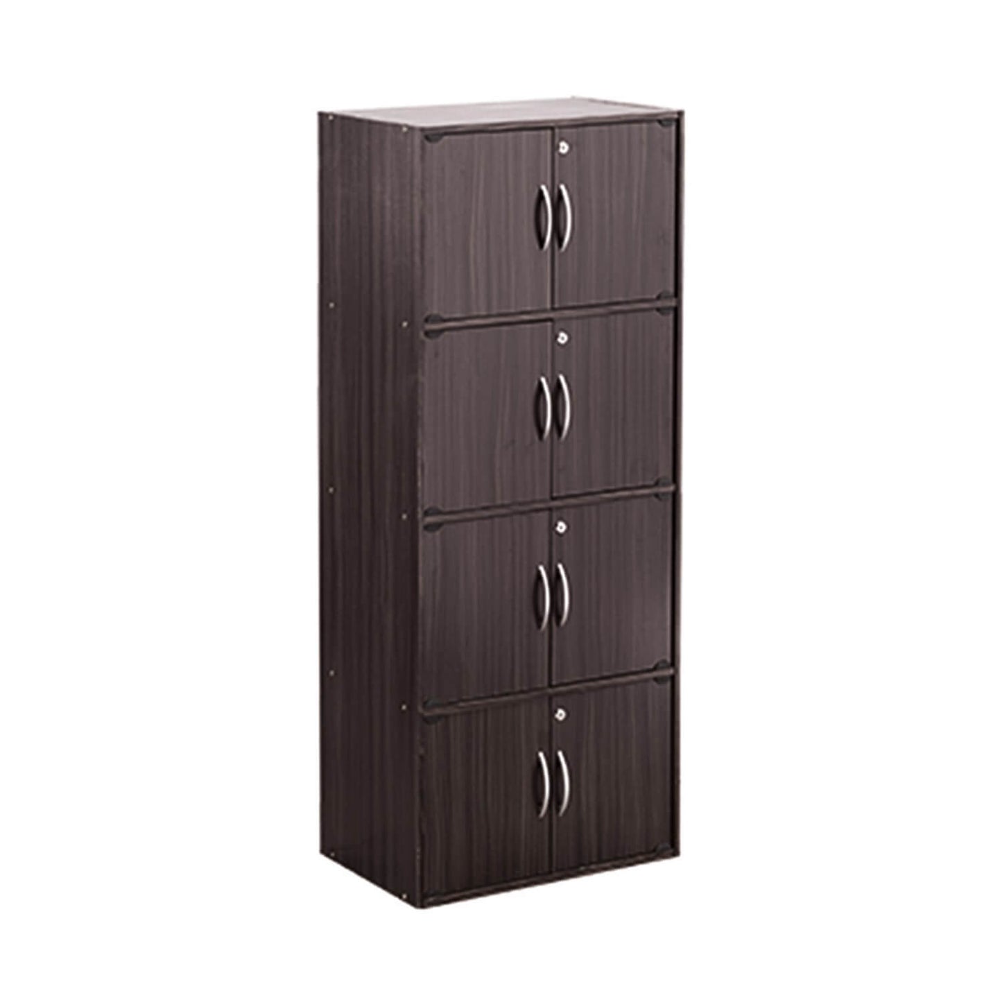 CODEY 8 Door Storage Box With Lock - Light Cappuccino