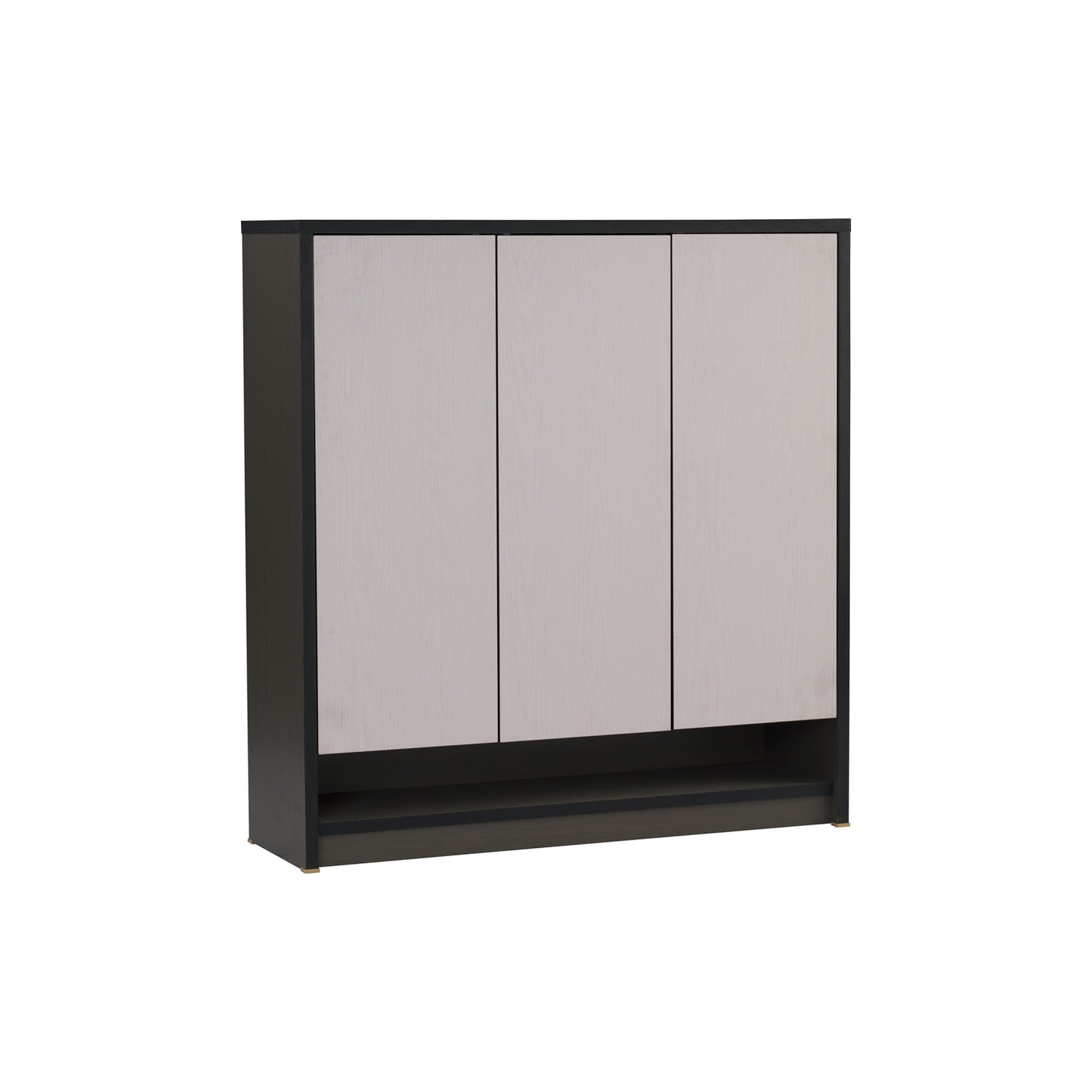 HABIB 3 Door Shoe Cabinet - Dark Grey