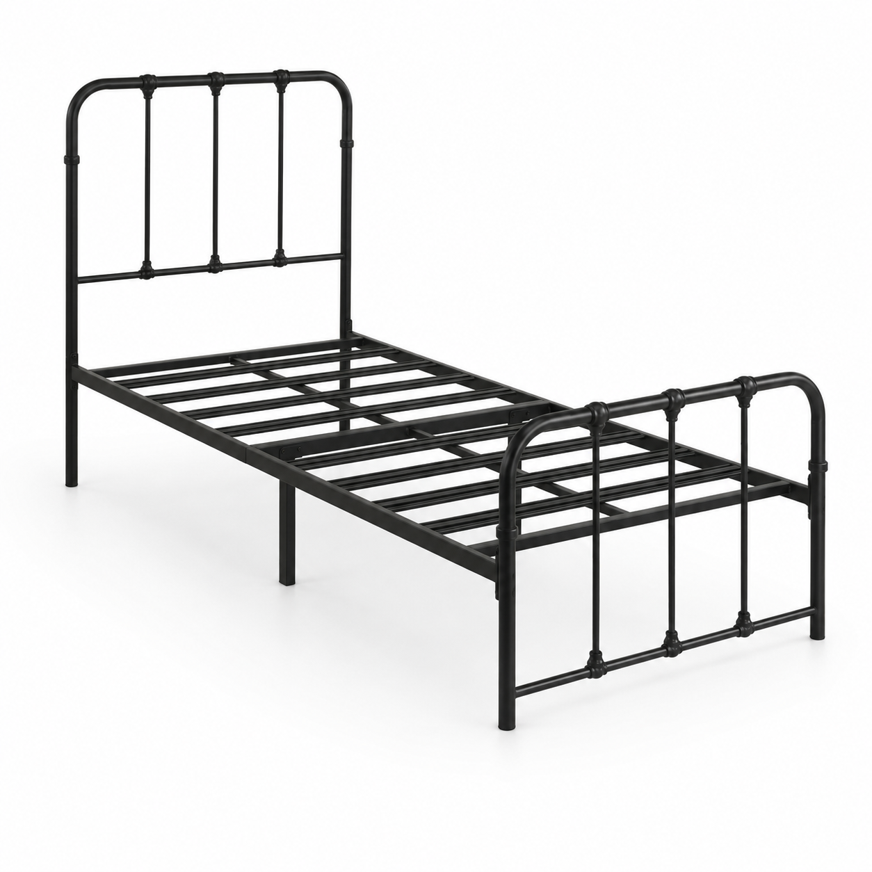KINGSTON Metal Bedframe - Black (Single Size)