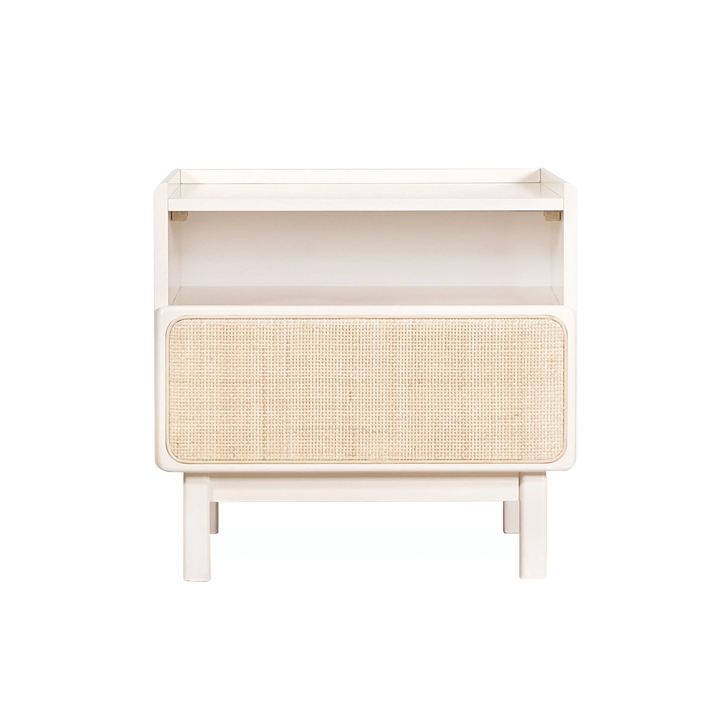 KINO End Table - Soft Cream White