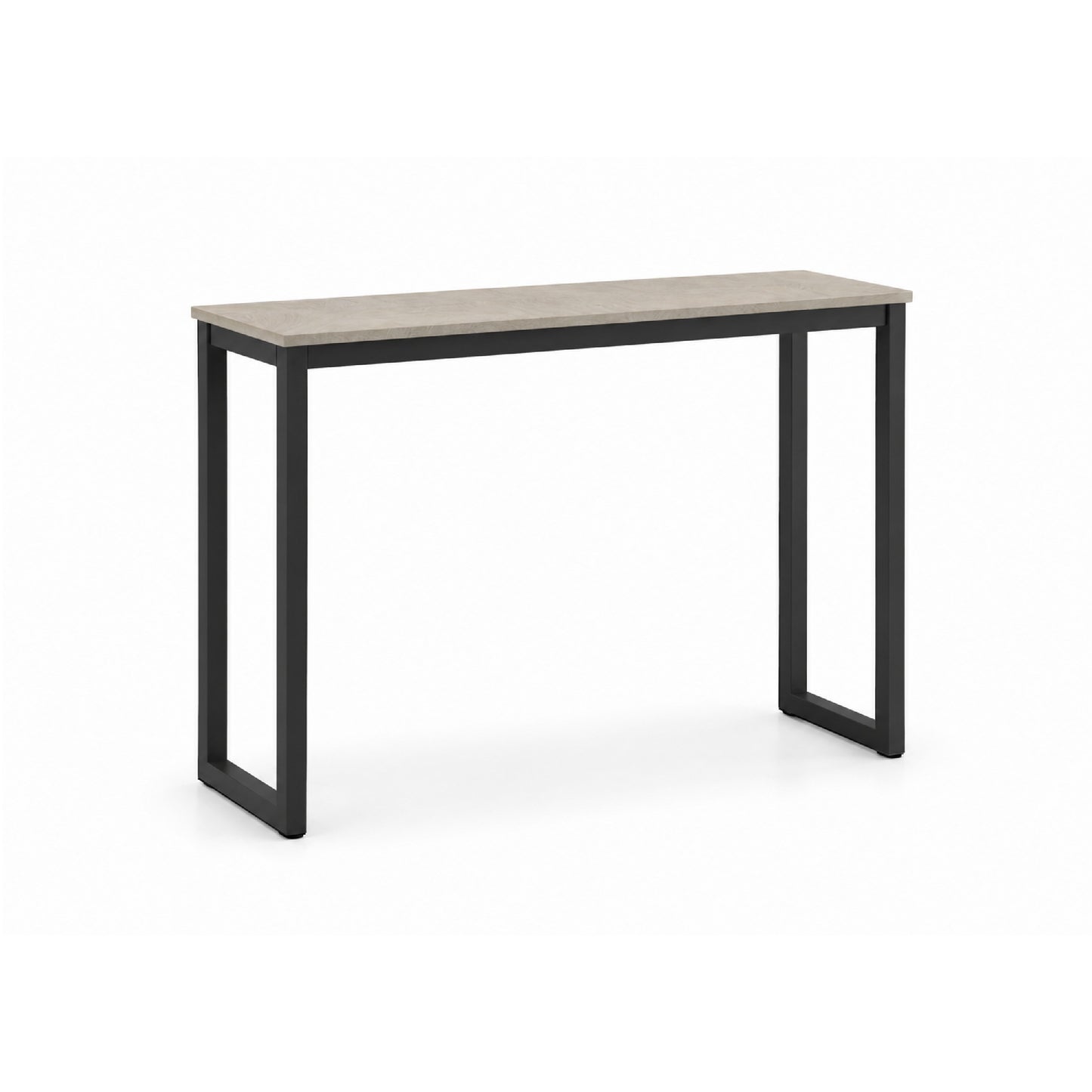 KRITY Console Table - Black Leg, Beige Stone Grain Top