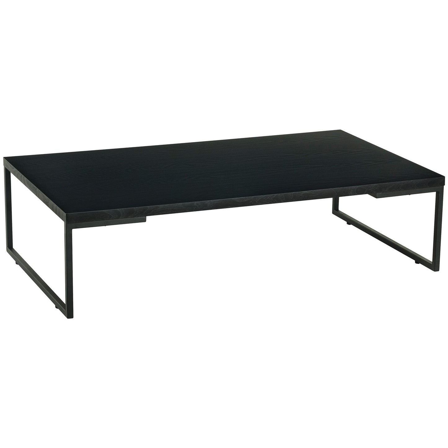 MYRON Rectangular Coffee Table - Black Colour Leg