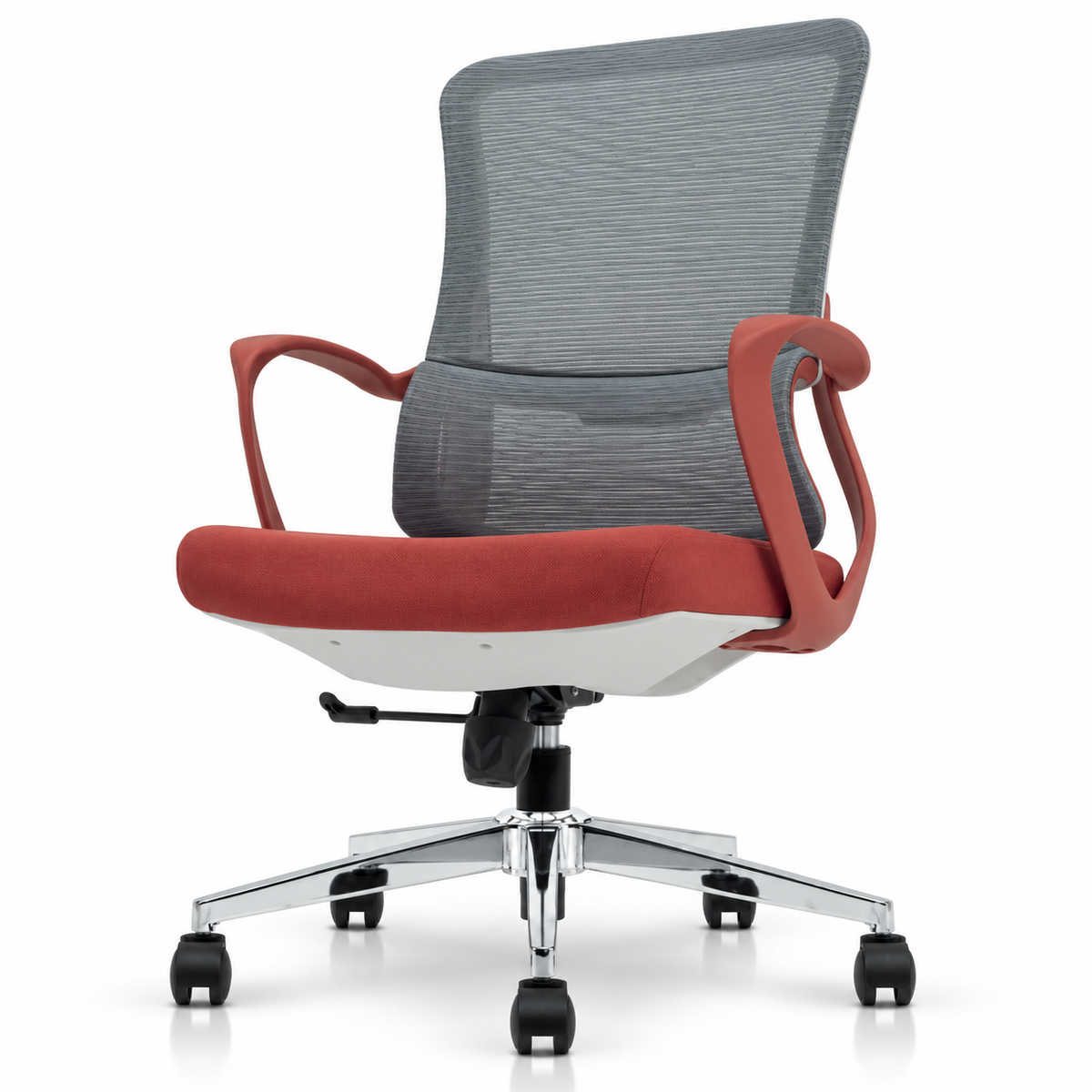 NTT 156-MB ANTEROS Office Chair - White Red