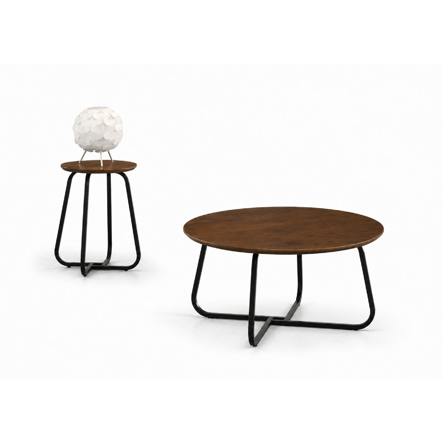 QUINTOS Coffee Table + Side Table - Walnut