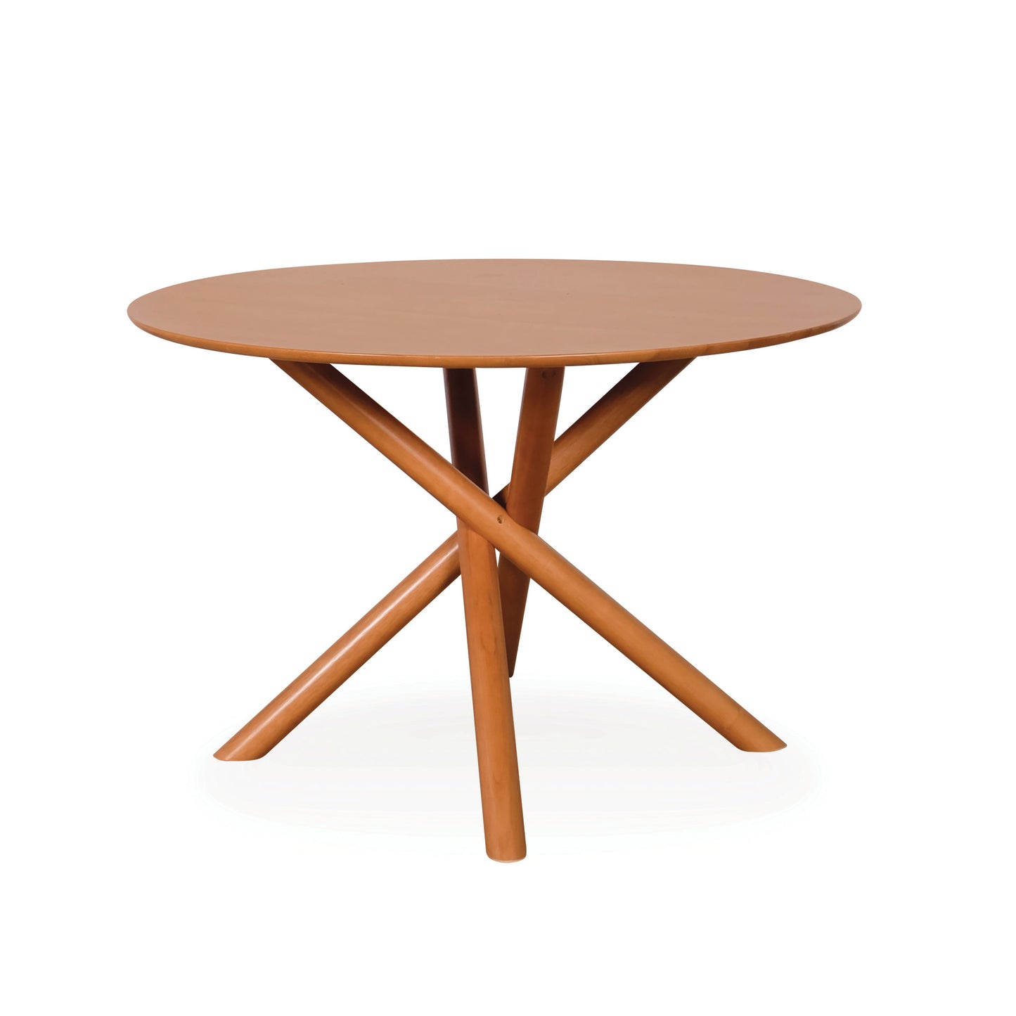RUBY Round Dining Table - Light Walnut (1200DIA)