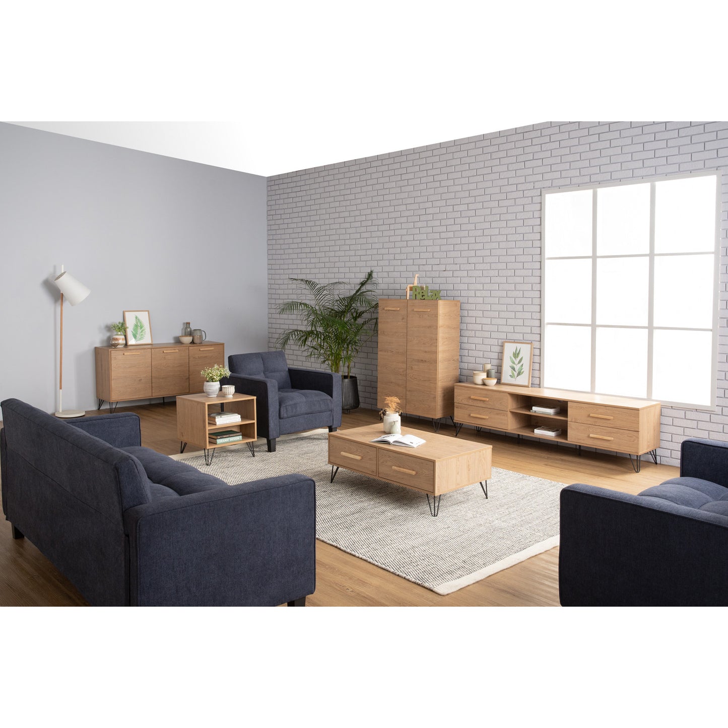 SAMOS Bed Side Table - Oak