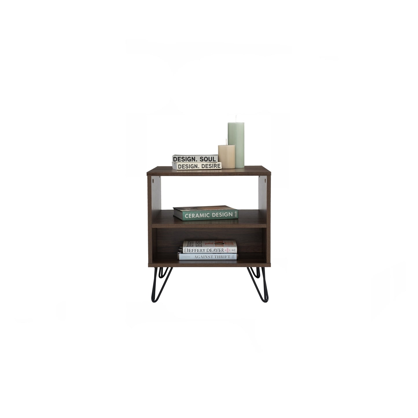 SAMOS Bed Side Table - Walnut