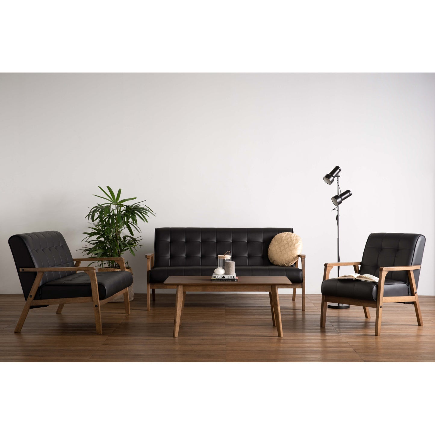 TUCSON 3 Seater Sofa - Black