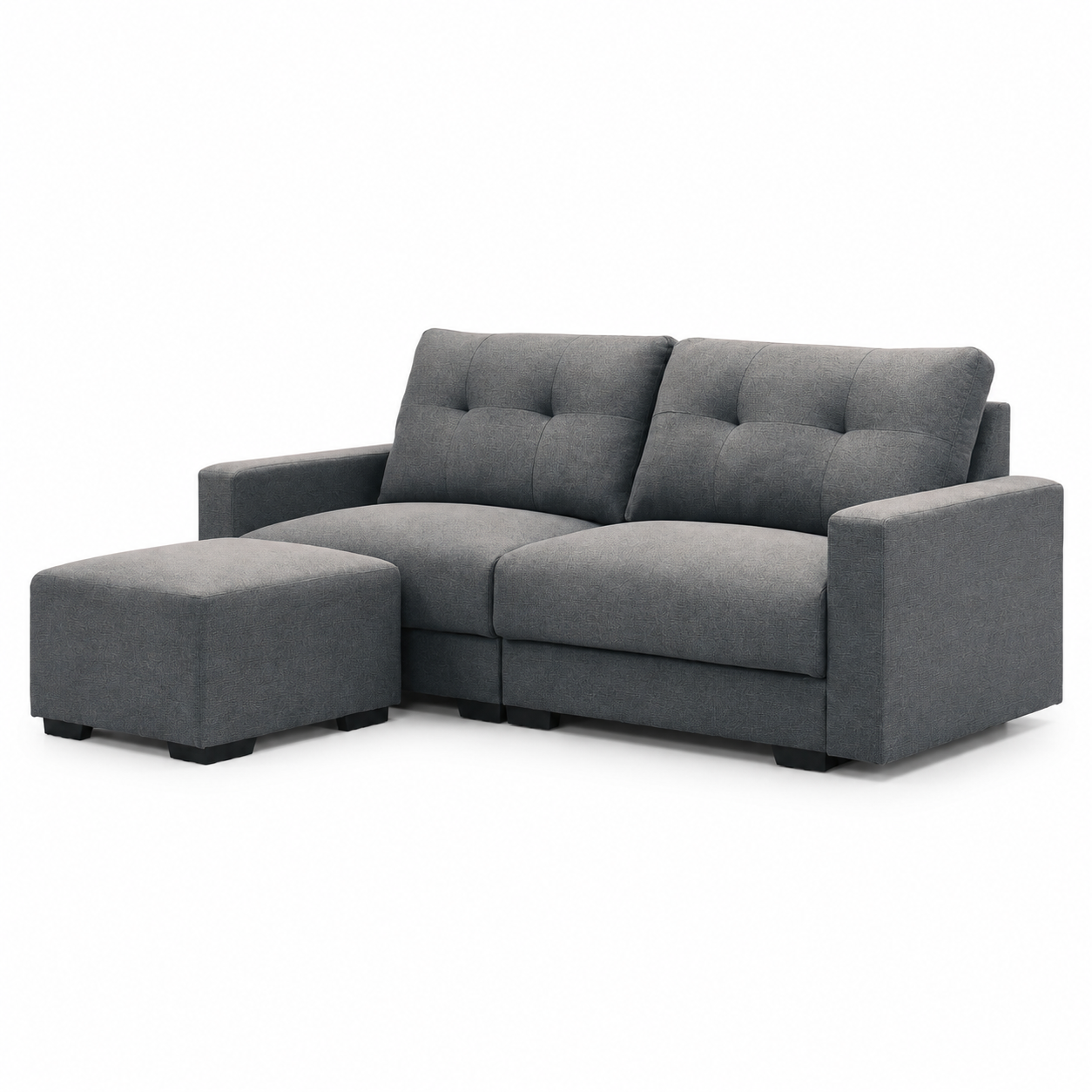 TOMO 4 Seater L Shape Sofa - Grey