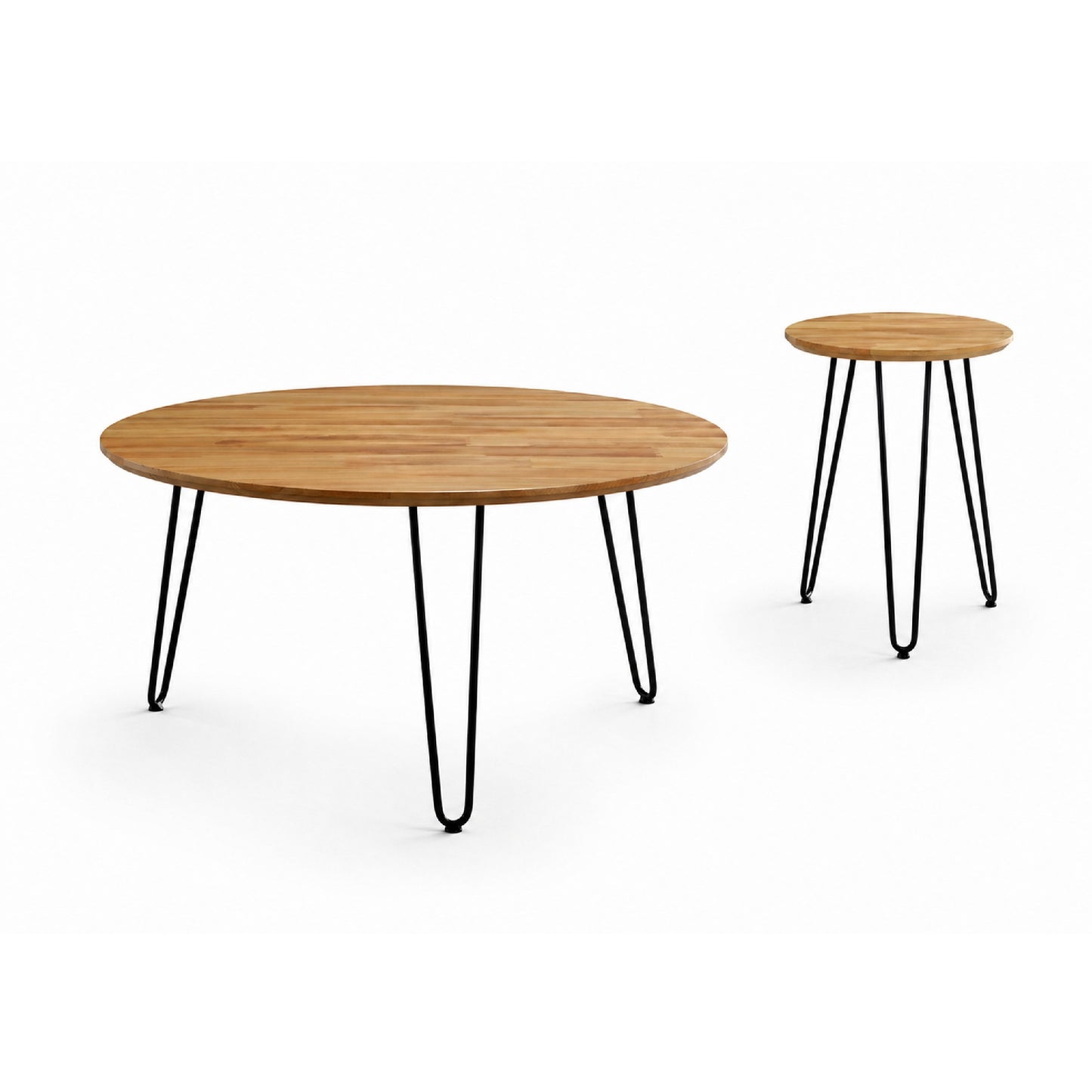 STYLO Coffee Table + Side Table - Natural
