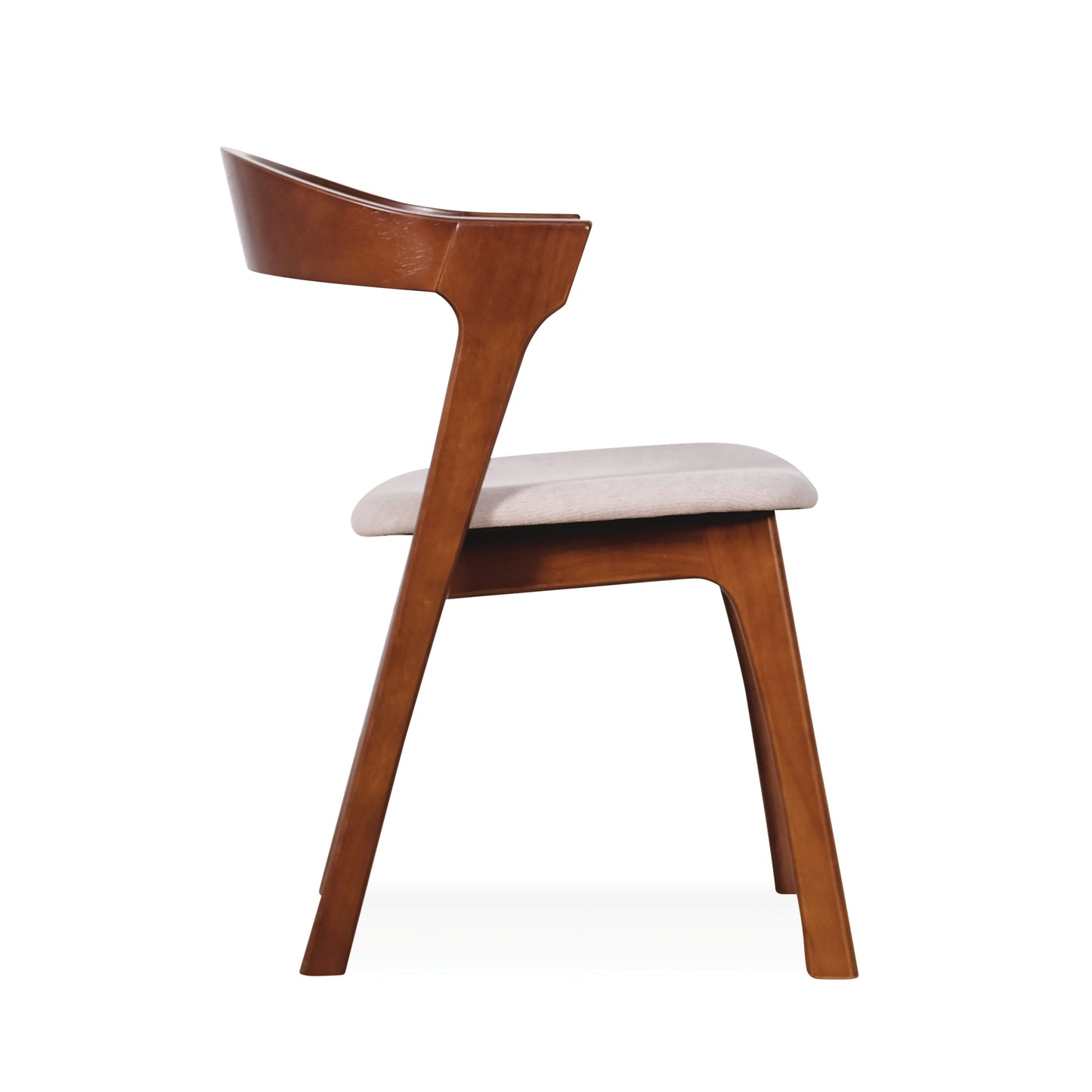 UNA Dining Chair - Medium Brown
