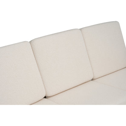 ASTON 3 Seater Sofa - Pearl White