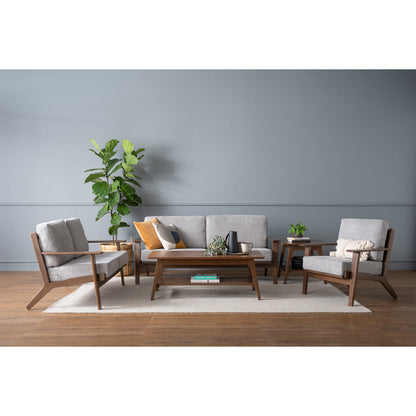 ATIVA 2 Seater Sofa - Walnut Frame