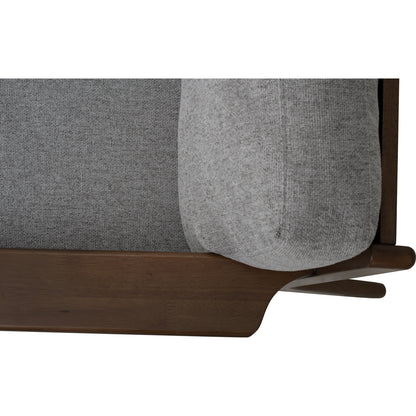 ATIVA 3 Seater Sofa - Walnut Frame