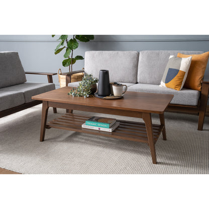 ATIVA 3 Seater Sofa - Walnut Frame