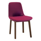 AURORA Dining Chair - Cocoa Leg, Ruby Seat
