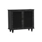 ALMO 2 Door Shoe Cabinet - Black