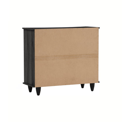 ALMO 2 Door Shoe Cabinet - Black