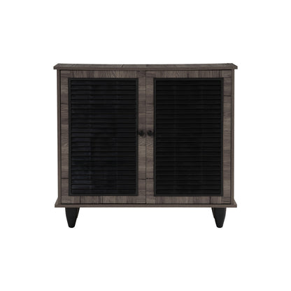 ALMO 2 Door Shoe Cabinet - Fleton Oak