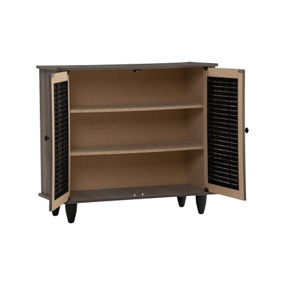 ALMO 2 Door Shoe Cabinet - Fleton Oak