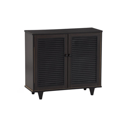ALMO 2 Door Shoe Cabinet - Light Cappuccino