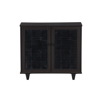 ALMO 2 Door Shoe Cabinet - Light Cappuccino