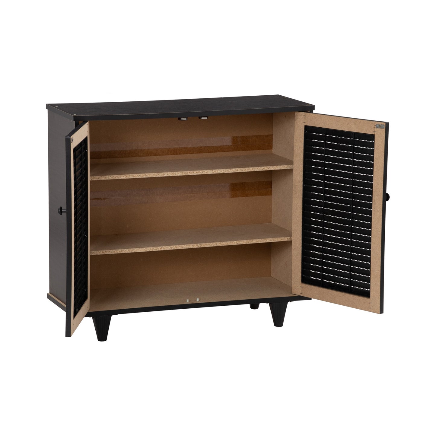 ALMO 2 Door Shoe Cabinet - Light Cappuccino