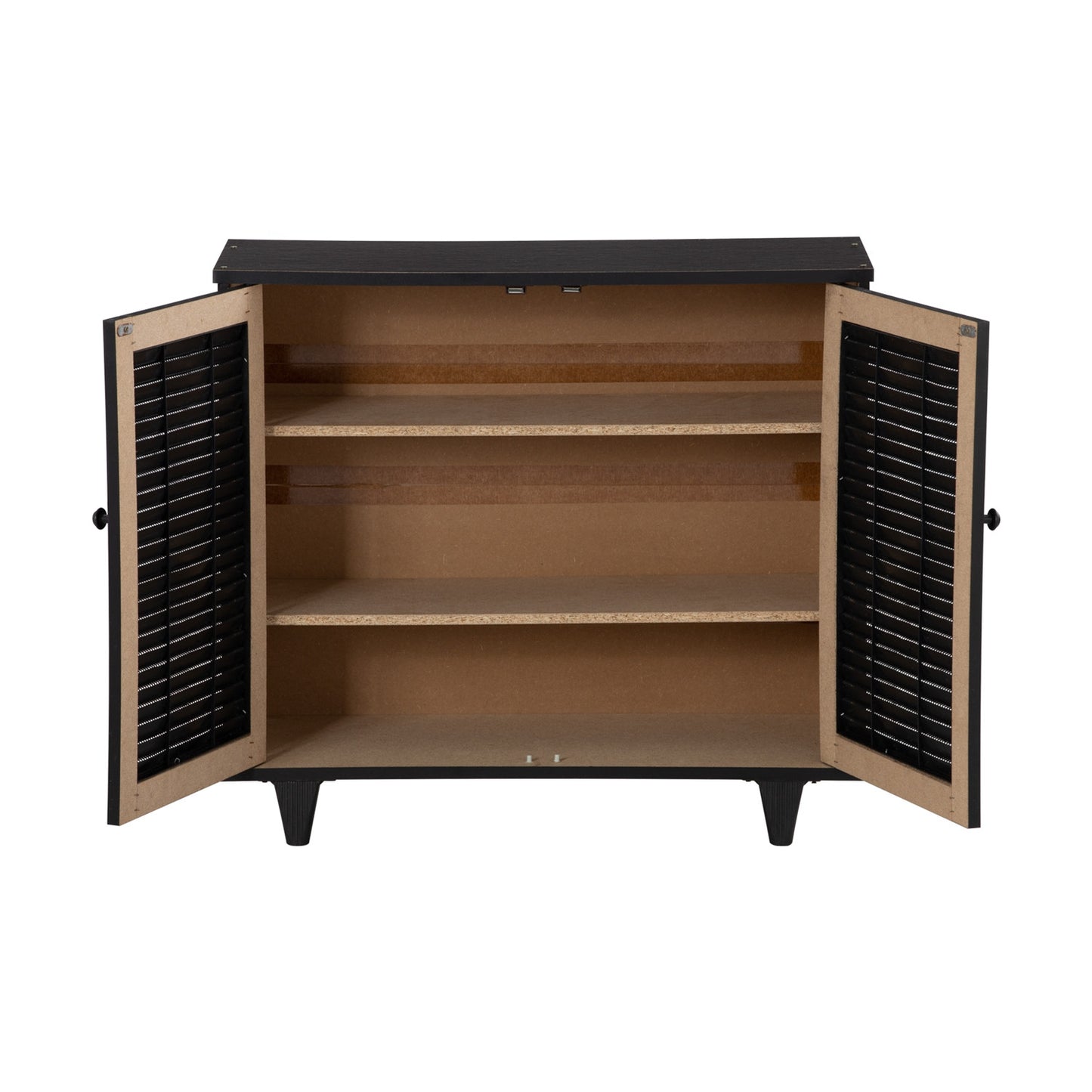 ALMO 2 Door Shoe Cabinet - Light Cappuccino