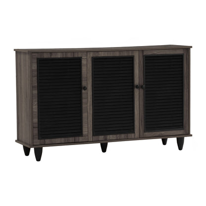 ALMO 3 Door Shoe Cabinet - Fleton Oak