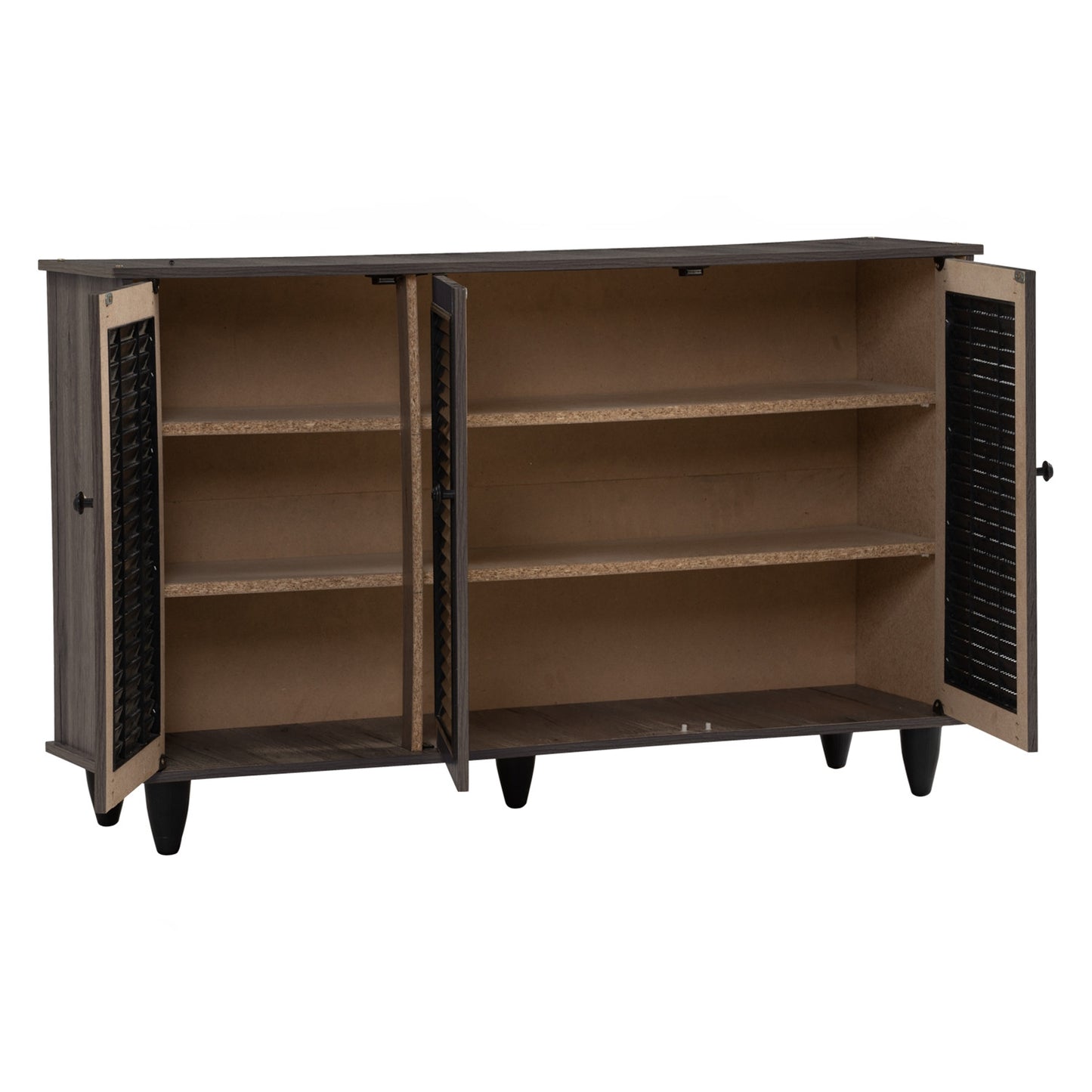 ALMO 3 Door Shoe Cabinet - Fleton Oak