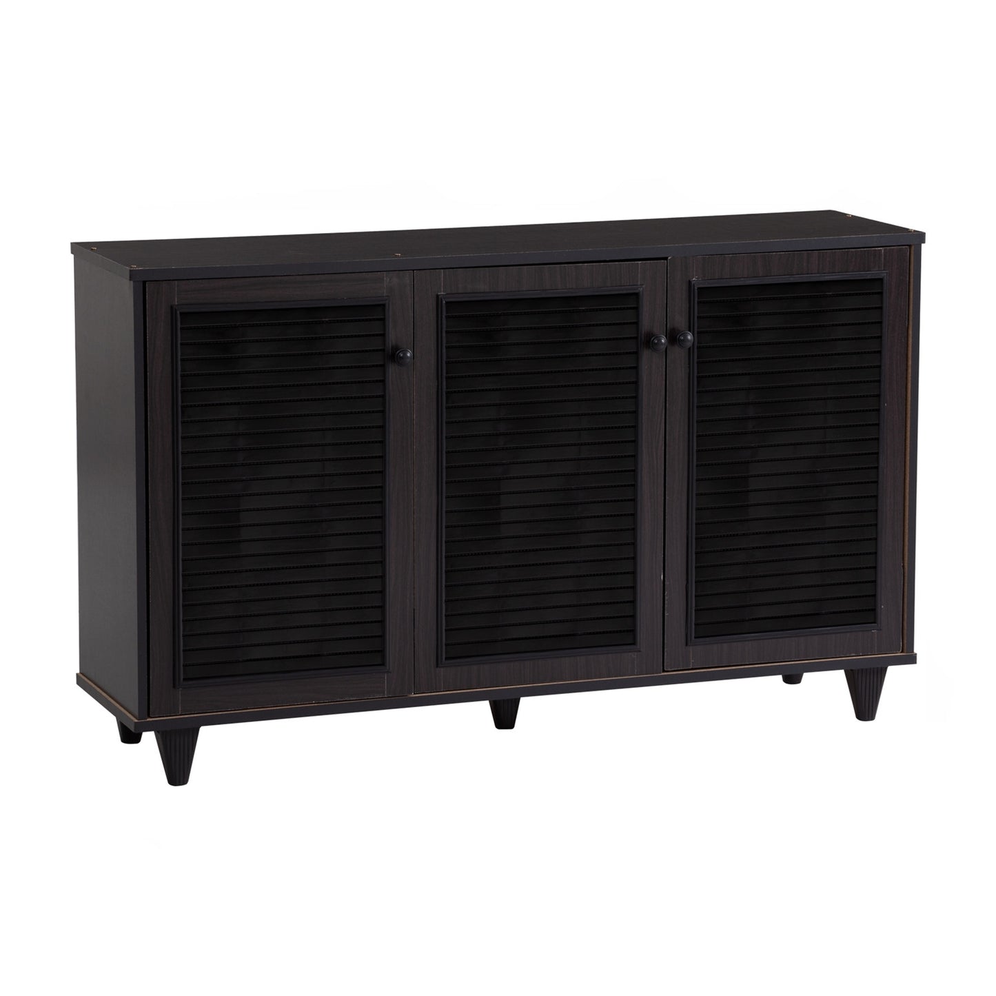 ALMO 3 Door Shoe Cabinet - Light Cappuccino