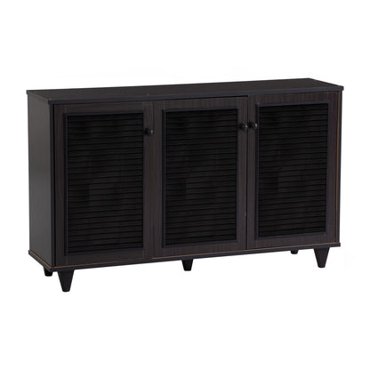 ALMO 3 Door Shoe Cabinet - Light Cappuccino