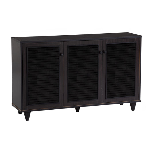 ALMO 3 Door Shoe Cabinet - Light Cappuccino