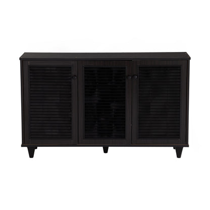 ALMO 3 Door Shoe Cabinet - Light Cappuccino
