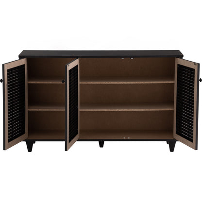 ALMO 3 Door Shoe Cabinet - Light Cappuccino