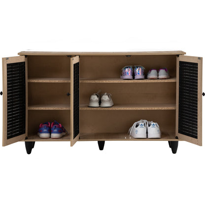 ALMO 3 Door Shoe Cabinet - Sonoma Oak