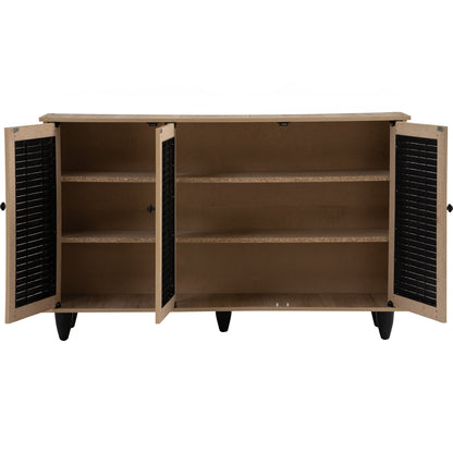 ALMO 3 Door Shoe Cabinet - Sonoma Oak