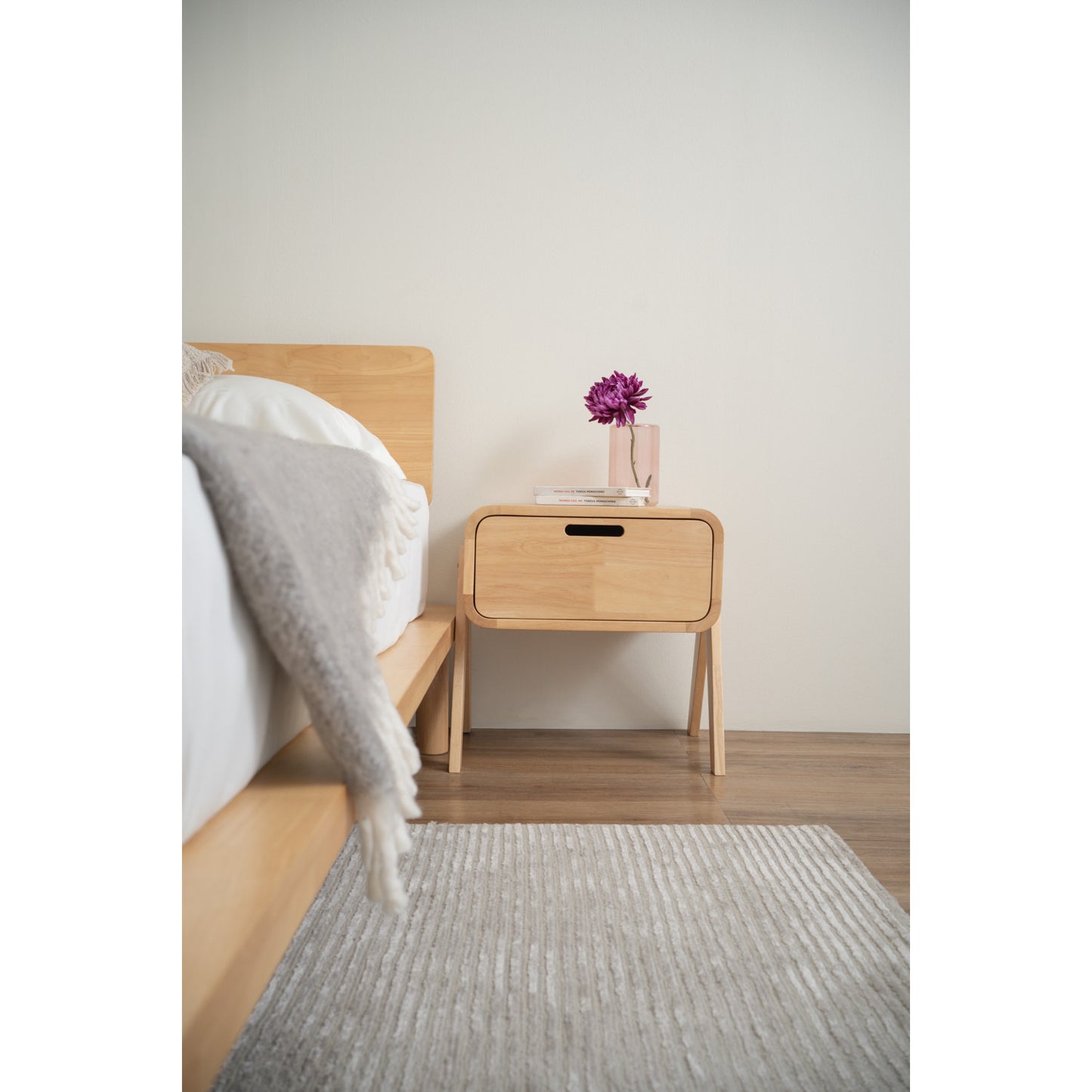 ANGUS Bed Side Table - Natural