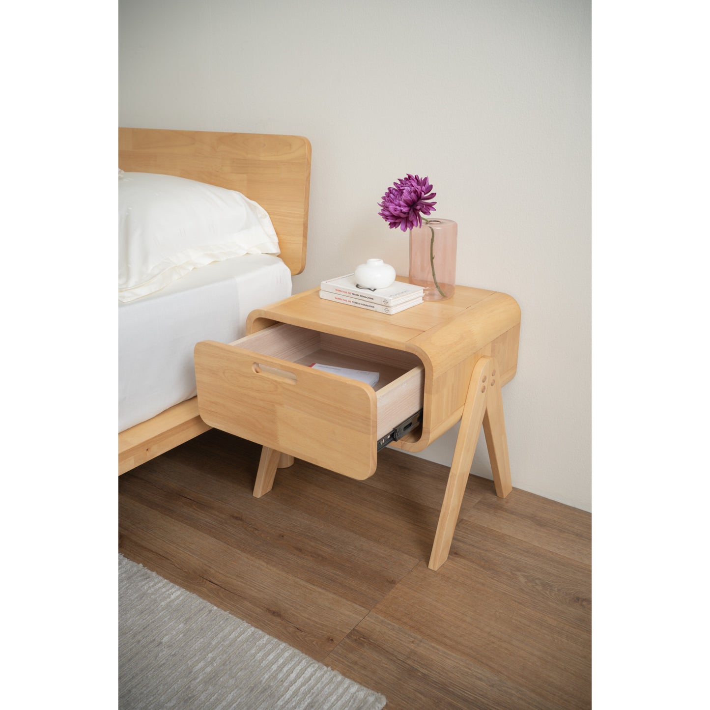 ANGUS Bed Side Table - Natural
