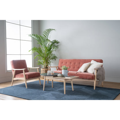 BAJA 1 Seater Sofa - White Wash Frame