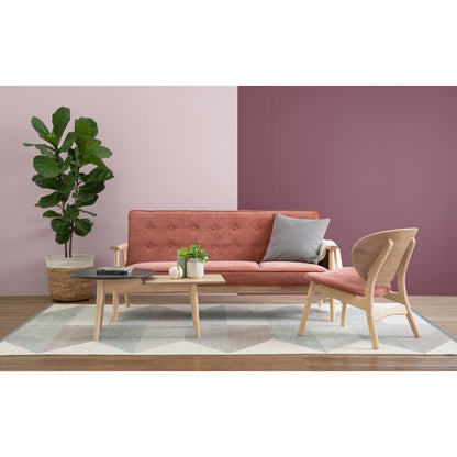 BAJA 3 Seater Sofa - White Wash Frame