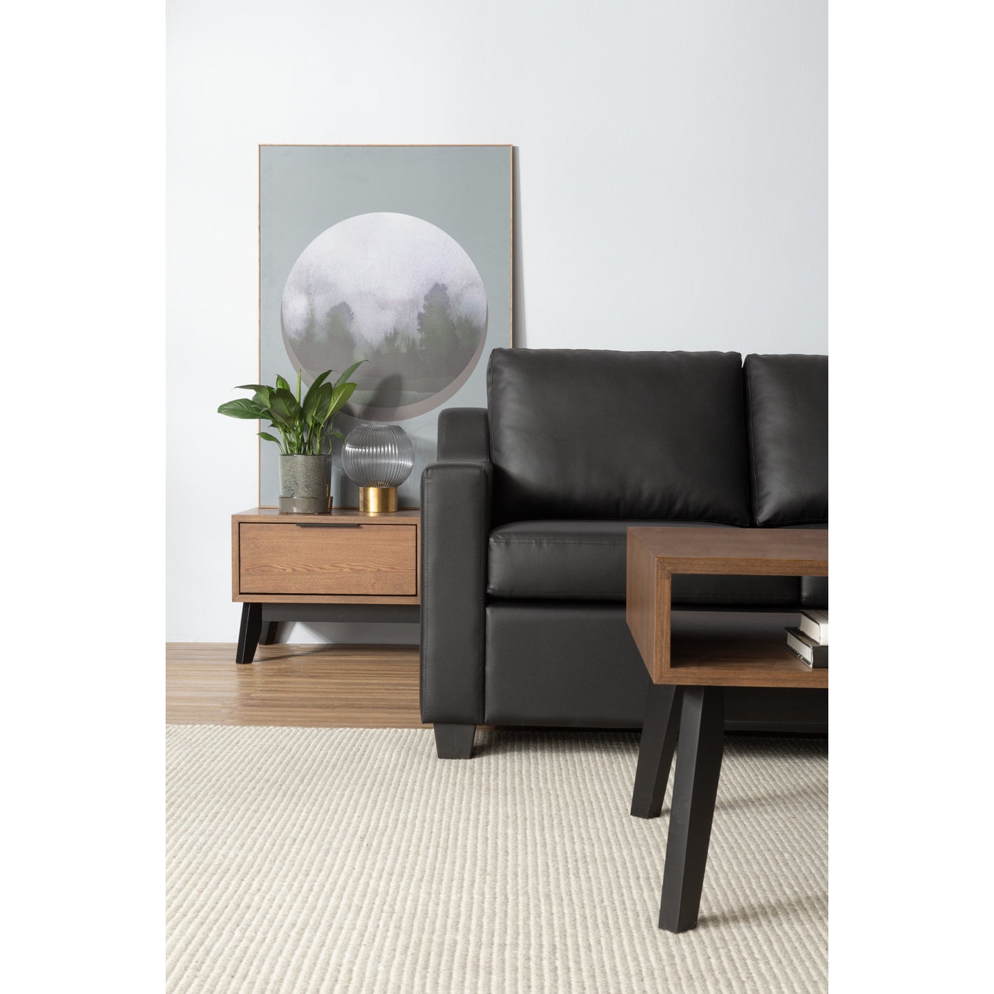 BALENO 3 Seater Sofa - Black