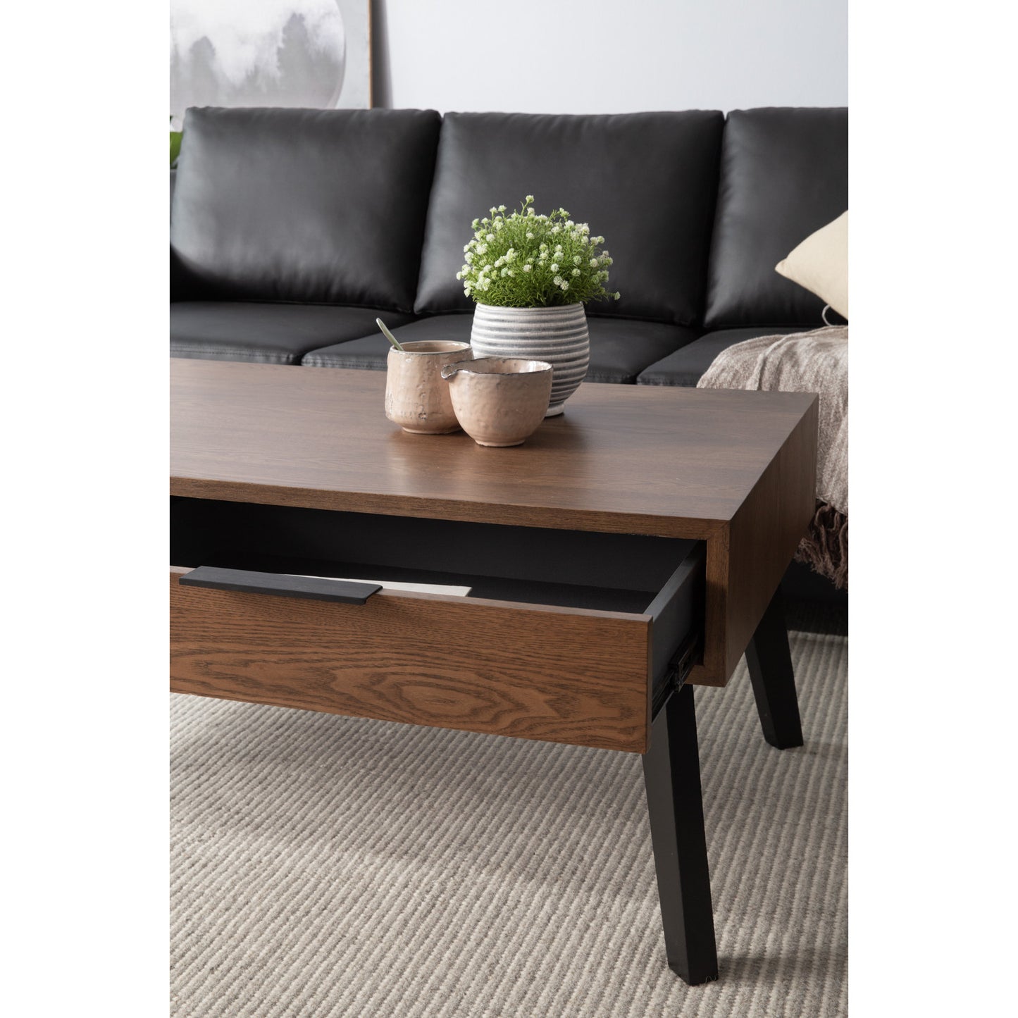 BALENO 3 Seater Sofa - Black