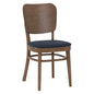 BEVERLY Dining Chair - Cocoa Frame, Steel Blue Seat (Pet Friendly Fabric)