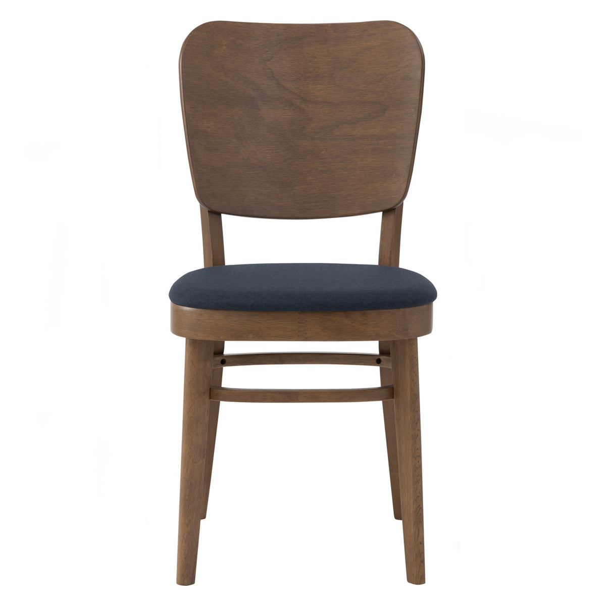BEVERLY Dining Chair - Cocoa Frame, Steel Blue Seat (Pet Friendly Fabric)