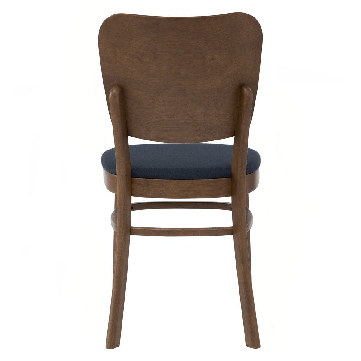 BEVERLY Dining Chair - Cocoa Frame, Steel Blue Seat (Pet Friendly Fabric)