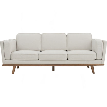 CIVIC 3 Seater Sofa - Beige White (Pets Friendly Fabric)