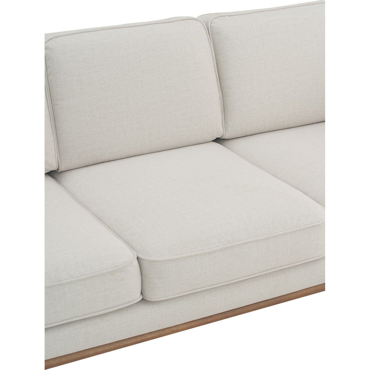 CIVIC 3 Seater Sofa - Beige White (Pets Friendly Fabric)